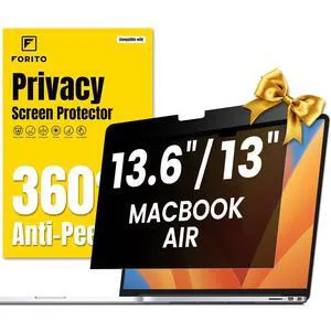 F FORITO 360 Privacy Screen Protector Compatible with MacBook Air 13.6 inch (2022-2025, M2, M3, M4), Anti Peeping and Anti Glare Laptop Privacy Screen Shield F FORITO 360 Privacy Screen Protector Compatible with MacBook Air 13.6 inch (2022-2025, M2, M3, M4), Anti Peeping and Anti Glare Laptop Privacy Screen Shield