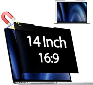Halloive Magnetic Laptop Privacy Screen for 14 Inch 16:9 Aspect Ratio Halloive Magnetic Laptop Privacy Screen for 14 Inch 16:9 Aspect Ratio