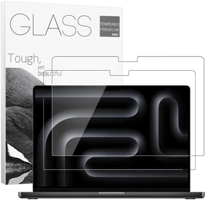 2Pack 9H Tempered Glass 16.2" Screen Protector for 2026 MacBook Pro 16 M5 2Pack 9H Tempered Glass 16.2" Screen Protector for 2026 MacBook Pro 16 M5