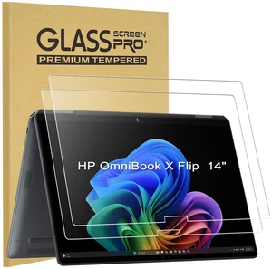 2-Pack Tempered Glass Screen Protector for HP OmniBook X Flip 14" 2-in-1 Touchscreen Laptop (2026-2025 Models: 14-kb /14-kc/14-fm/14t-fm/14-fk/14z-fk) ^^ Anti-Scratch, Bubble-Free Installation 2-Pack Tempered Glass Screen Protector for HP OmniBook X Flip 14" 2-in-1 Touchscreen Laptop (2026-2025 Models: 14-kb /14-kc/14-fm/14t-fm/14-fk/14z-fk) ^^ Anti-Scratch, Bubble-Free Installation
