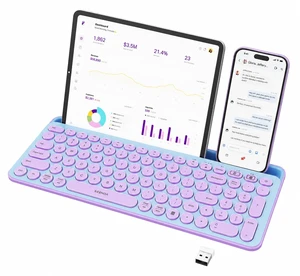 seenda CU-301 Bluetooth Keyboard for iPad,Blue&Purple seenda CU-301 Bluetooth Keyboard for iPad,Blue&Purple