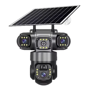 LICAEVEY Triple Lens Solar Wireless Security Camera for V380 PRO 3240x1920, Triple Lens No Blind Spot PTZ Rotation 2MP HD, 2 Way Talk IP66 8000mAh Battery WiFi Security Camera LICAEVEY Triple Lens Solar Wireless Security Camera for V380 PRO 3240x1920, Triple Lens No Blind Spot PTZ Rotation 2MP HD, 2 Way Talk IP66 8000mAh Battery WiFi Security Camera