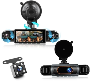 Orderich 4 Channel 360 Dash Cam Front and Rear Inside Left Right, 3.16 Inch FHD 1080P IPS Dashcam Supports Night Vision, Loop Recording, 24/7 Recording Parking Mode Monitor, Reverse View Orderich 4 Channel 360 Dash Cam Front and Rear Inside Left Right, 3.16 Inch FHD 1080P IPS Dashcam Supports Night Vision, Loop Recording, 24/7 Recording Parking Mode Monitor, Reverse View