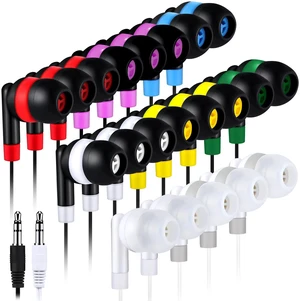 Konohan 160 Packs Bulk Wired Earbuds Classroom Students,Solid Color Konohan 160 Packs Bulk Wired Earbuds Classroom Students,Solid Color