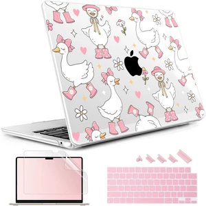 May Chen for M5 MacBook Air 13.6 Inch Case 2026 2025 2024-2022 Release M5 A3449 M4 A3240 M3 A3113 M2 A2681, Plastic Hard Shell Case for MacBook Air 13.6" with Retina Display, Cute Goose Spring May Chen for M5 MacBook Air 13.6 Inch Case 2026 2025 2024-2022 Release M5 A3449 M4 A3240 M3 A3113 M2 A2681, Plastic Hard Shell Case for MacBook Air 13.6" with Retina Display, Cute Goose Spring