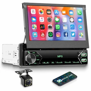 Orderich Single Din Flip Out Car Radio with Bluetooth iOS/Android Mirror Link,7 Inch Touch Screen Car Stereo 1 Din with Backup Camera Bluetooth Hands-Free FM Radio USB EQ AUX TF Steering Wheel Control Orderich Single Din Flip Out Car Radio with Bluetooth iOS/Android Mirror Link,7 Inch Touch Screen Car Stereo 1 Din with Backup Camera Bluetooth Hands-Free FM Radio USB EQ AUX TF Steering Wheel Control