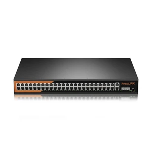 keepLiNK 48 Port Gigabit PoE Switch, Unmanaged with 48 Port IEEE802.3af/at PoE+@800W, 2 x 1G Uplink Port, 2 x 1G SFP Slot, Metal Rackmount Network Ethernet Switch keepLiNK 48 Port Gigabit PoE Switch, Unmanaged with 48 Port IEEE802.3af/at PoE+@800W, 2 x 1G Uplink Port, 2 x 1G SFP Slot, Metal Rackmount Network Ethernet Switch