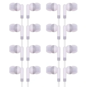 YFSFQS Bulk Earbuds for Kids Classroom Wired 3.5mm On Ear White 200 Pack YFSFQS Bulk Earbuds for Kids Classroom Wired 3.5mm On Ear White 200 Pack