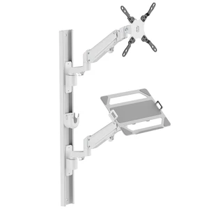 ZeboZap ZLTV8022 Wall Monitor Mount with Keyboard Tray ^^ Fits 17 to 43 Inch ^^ Single Monitor Wall Mount with Laptop Tray ^^ Home Office, Bedside, Healthcare ^^ White ^^ 26.4 lbs ZeboZap ZLTV8022 Wall Monitor Mount with Keyboard Tray ^^ Fits 17 to 43 Inch ^^ Single Monitor Wall Mount with Laptop Tray ^^ Home Office, Bedside, Healthcare ^^ White ^^ 26.4 lbs