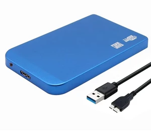 HUIOP 2.5in USB3.0 Hard Drive Box, 2.5in USB3.0 SSD HDD Hard Drive Box 5Gbps 3TB USB3.0 Portable Hard Drive Box (Blue) HUIOP 2.5in USB3.0 Hard Drive Box, 2.5in USB3.0 SSD HDD Hard Drive Box 5Gbps 3TB USB3.0 Portable Hard Drive Box (Blue)