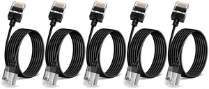 Ultra Thin Cat6 Ethernet Cable 25FT 5Pack, Gigabit UTP Network Cable Ultra Thin Cat6 Ethernet Cable 25FT 5Pack, Gigabit UTP Network Cable