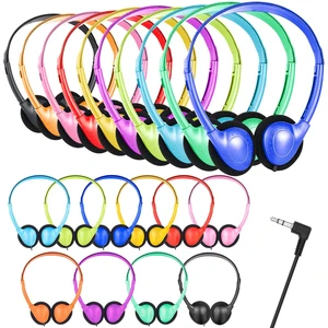 CNSZSLZ 25 Pack Bulk Headphones for Classroom Students Kids,Wired On Ear CNSZSLZ 25 Pack Bulk Headphones for Classroom Students Kids,Wired On Ear