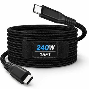 15ft USB C Cable , 8K@60Hz Video 20Gbps Data Transfer 240W PD Fast Charging 15ft USB C Cable , 8K@60Hz Video 20Gbps Data Transfer 240W PD Fast Charging
