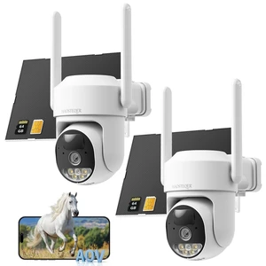 2 Pack No WiFi Security Camera Solar Powered Solar Powered, 2K HD Live View 2 Pack No WiFi Security Camera Solar Powered Solar Powered, 2K HD Live View