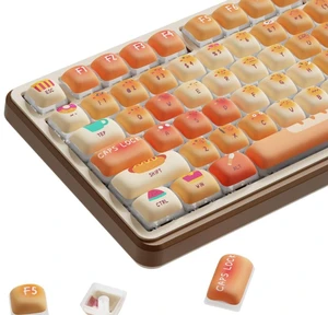 EWEADN Cute Anime Keycaps, PBT Double Shot, MOG Profile 111 Key Caps-Bread EWEADN Cute Anime Keycaps, PBT Double Shot, MOG Profile 111 Key Caps-Bread