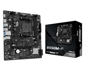 ASRock B550M-P Micro-ATX Motherboard, AMD AM4, Ryzen 3000-5000 CPUs, DDR4 4733+ (OC), PCIe 4.0, 2.5G LAN, USB 3.2 Gen1 Type-C ASRock B550M-P Micro-ATX Motherboard, AMD AM4, Ryzen 3000-5000 CPUs, DDR4 4733+ (OC), PCIe 4.0, 2.5G LAN, USB 3.2 Gen1 Type-C