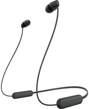 Sony WI-C100 Wireless in-Ear Bluetooth Headphones with Built-in Mic, Black Sony WI-C100 Wireless in-Ear Bluetooth Headphones with Built-in Mic, Black