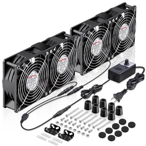 Wathai 120mm x 4 Small Box Computer Fan 110v - 240v Variable Speed Control Wathai 120mm x 4 Small Box Computer Fan 110v - 240v Variable Speed Control