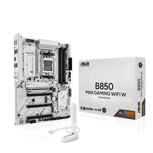 ASUS B850 MAX Gaming WiFi W Motherboard Socket AMD AM5 ASUS B850 MAX Gaming WiFi W Motherboard Socket AMD AM5