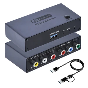 2026 Upgraded VHS RCA YPbPr to Digital Converter, 1080P 60Hz Component Composite Audio Video to USB Video Capture Card for VHS VCR DVD PS2 Wii N64, Compatible with Windows Mac Linux Android 2026 Upgraded VHS RCA YPbPr to Digital Converter, 1080P 60Hz Component Composite Audio Video to USB Video Capture Card for VHS VCR DVD PS2 Wii N64, Compatible with Windows Mac Linux Android