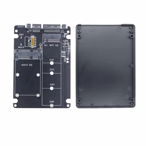 Jussming M.2 mSATA to SATA Adapter Enclosure for SSD Storage Conversion Jussming M.2 mSATA to SATA Adapter Enclosure for SSD Storage Conversion