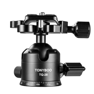 TONYBOO Low Profile Ball Head, All Metal CNC Precision Machined Tripod Head with Arca Swiss Quick Release Plate, 360 Panoramic Scale, Double U-Groove Panoramic Head for DSLR Camera, Load up to 22lbs TONYBOO Low Profile Ball Head, All Metal CNC Precision Machined Tripod Head with Arca Swiss Quick Release Plate, 360 Panoramic Scale, Double U-Groove Panoramic Head for DSLR Camera, Load up to 22lbs