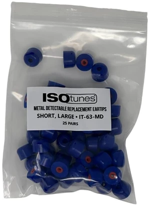 ISOtunes Trilogy Metal Detectable Eartips 25 Pair Bulk Pack (Short Large) ISOtunes Trilogy Metal Detectable Eartips 25 Pair Bulk Pack (Short Large)