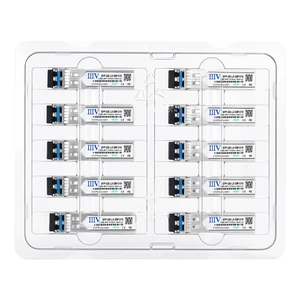 IIIV 1000Base-LX SFP Transceiver, 1.25G Single Mode LC Module with DDM, 1310nm 20km Mini-Gbic Compatible with Cisco GLC-LH-SMD, Ubiquiti UniFi and More (10-Pack) IIIV 1000Base-LX SFP Transceiver, 1.25G Single Mode LC Module with DDM, 1310nm 20km Mini-Gbic Compatible with Cisco GLC-LH-SMD, Ubiquiti UniFi and More (10-Pack)