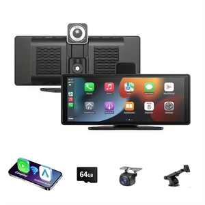 10.26 Inch Portable CarPlay Screen Stereo for Car, AHD 720P Backup Camera, Wireless CarPlay & Android Auto, Multimedia Automotive Display, GPS Navigation, Bluetooth, Mirror Link 10.26 Inch Portable CarPlay Screen Stereo for Car, AHD 720P Backup Camera, Wireless CarPlay & Android Auto, Multimedia Automotive Display, GPS Navigation, Bluetooth, Mirror Link