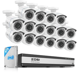 ZOSI 3K Lite 16CH Wired Security Camera System, 16 X 2MP Cameras, 4TB HDD ZOSI 3K Lite 16CH Wired Security Camera System, 16 X 2MP Cameras, 4TB HDD