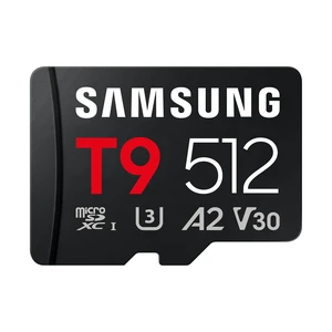 Samsung microSDXC T9 512GB Memory Card, Transfer Speeds Up to 200MB/s Samsung microSDXC T9 512GB Memory Card, Transfer Speeds Up to 200MB/s