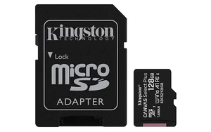 Kingston 128GB microSDXC Canvas Select Plus Class 10 Flash Memory Card SDCS2 Memory Kingston 128GB microSDXC Canvas Select Plus Class 10 Flash Memory Card SDCS2 Memory