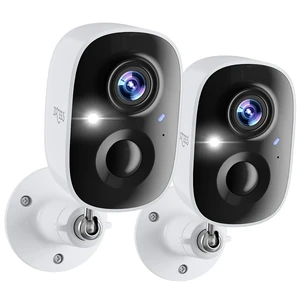 Dzees 2K Wireless Outdoor Security Camera 2-Pack, Battery WiFi Night Vision Dzees 2K Wireless Outdoor Security Camera 2-Pack, Battery WiFi Night Vision