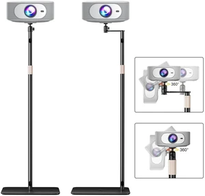 ZDSSY Projector Floor Stand, Adjustable Height, 360 Swivel & 90 Tilt ZDSSY Projector Floor Stand, Adjustable Height, 360 Swivel & 90 Tilt