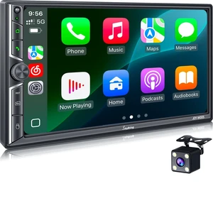 Car Stereo with Wireless CarPlay and Android Auto, Bluetooth, MirrorLink, 7" Touchscreen, Backup Camera, FM/AM Car Radio Car Stereo with Wireless CarPlay and Android Auto, Bluetooth, MirrorLink, 7" Touchscreen, Backup Camera, FM/AM Car Radio