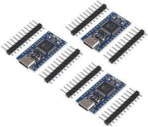 AITRIP 3PCS Pro Micro ATmega32U4 5V 16MHz Type-C Development Module Board with 2 Row pin Header Compatible arduino Leonardo Replace ATmega328 Pro Mini AITRIP 3PCS Pro Micro ATmega32U4 5V 16MHz Type-C Development Module Board with 2 Row pin Header Compatible arduino Leonardo Replace ATmega328 Pro Mini