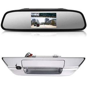 Car Rear View Trunk Handle Parking Reverse Backup Camera HD Waterproof for Toyota Hilux 8 MK8 Pickup Truck Masters OX AN120 AN130 Revo Recco/Invincible 50 2015-2019(with 4.3-inch Rearview Mirror) Car Rear View Trunk Handle Parking Reverse Backup Camera HD Waterproof for Toyota Hilux 8 MK8 Pickup Truck Masters OX AN120 AN130 Revo Recco/Invincible 50 2015-2019(with 4.3-inch Rearview Mirror)