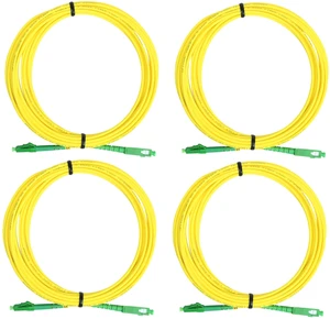 OpZonik 1M - 4Pack LC/APC to SC/APC Fiber Optic Patch Cable Single Mode Simplex Optical Patch Cord 9/125m Fiber Optic Cable LC APC-SC APC 1 Meter (3.2ft) Pack of 4 OpZonik 1M - 4Pack LC/APC to SC/APC Fiber Optic Patch Cable Single Mode Simplex Optical Patch Cord 9/125m Fiber Optic Cable LC APC-SC APC 1 Meter (3.2ft) Pack of 4
