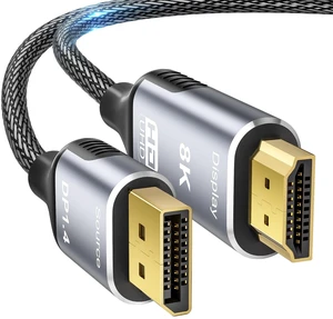 8K DisplayPort to HDMI 2.1 Cable 10FT - 8K@60Hz 4K@240Hz, Dynamic HDR 8K DisplayPort to HDMI 2.1 Cable 10FT - 8K@60Hz 4K@240Hz, Dynamic HDR
