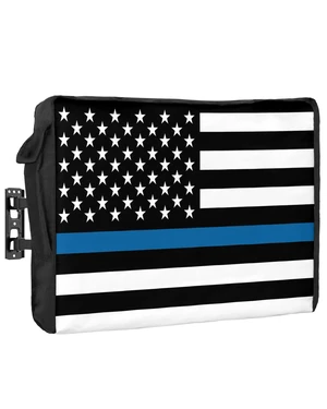 American Police Flag Outdoor TV Cover 80 to 85 Inches, Weatherproof & Waterproof, Blue White Outdoor TV Enclosure with Remote Control Pocket American Police Flag Outdoor TV Cover 80 to 85 Inches, Weatherproof & Waterproof, Blue White Outdoor TV Enclosure with Remote Control Pocket