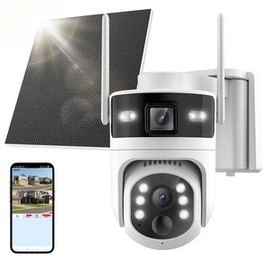 Voxblend 4G LTE Cellular Solar Security Camera Wireless Outdoor: Dual-Lens Camara, Pan and Tilt, 360 Live View, with SIM Card and 32GB SD Card, No WiFi, 2K Color Night Vision, 2 Way Talk (4G) Voxblend 4G LTE Cellular Solar Security Camera Wireless Outdoor: Dual-Lens Camara, Pan and Tilt, 360 Live View, with SIM Card and 32GB SD Card, No WiFi, 2K Color Night Vision, 2 Way Talk (4G)