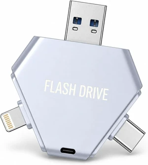 Cixepz MFi Certified 512GB 3-in-1 Flash Drive for iPhone, Easy Photo, Video and File Backup Storage Stick, High-Speed External Thumb Drive for iOS, Android and PC, Available Space: ~484GB Cixepz MFi Certified 512GB 3-in-1 Flash Drive for iPhone, Easy Photo, Video and File Backup Storage Stick, High-Speed External Thumb Drive for iOS, Android and PC, Available Space: ~484GB