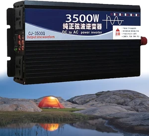 FLJDLSGS 3500W 5000W Pure Sine Wave Power Inverter 12V 72V DC to 110V AC Voltage Converter with LCD Display, for Home/RV/Truck/Car/Camping/Solar (3500W,12V) FLJDLSGS 3500W 5000W Pure Sine Wave Power Inverter 12V 72V DC to 110V AC Voltage Converter with LCD Display, for Home/RV/Truck/Car/Camping/Solar (3500W,12V)