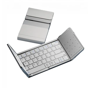 Samudgate Bluetooth Keyboard Foldable with Numeric TouchPad Portable Tri-Fold Wireless Keyboard Portable Slim Design Rechargeable for iPad/Mac/Windows/Android/iOS (Silver) Samudgate Bluetooth Keyboard Foldable with Numeric TouchPad Portable Tri-Fold Wireless Keyboard Portable Slim Design Rechargeable for iPad/Mac/Windows/Android/iOS (Silver)