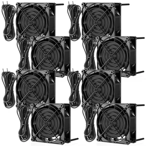 Glooglitter 120v Ac Cooling Muffin Fans, Exhaust Fans,8 Pack,80mm*25mm Glooglitter 120v Ac Cooling Muffin Fans, Exhaust Fans,8 Pack,80mm*25mm