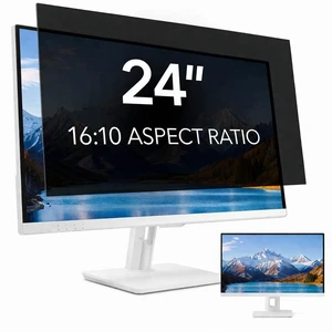 QOYZINE 24 invch Computer Privacy Screen Filter for 16:10 Aspect Ratio Widescreen Monitor,24in Curved Computer Monitor Privacy Shield Anti Glare Eye Protection, Anti-Scratch Removable Protector Film QOYZINE 24 invch Computer Privacy Screen Filter for 16:10 Aspect Ratio Widescreen Monitor,24in Curved Computer Monitor Privacy Shield Anti Glare Eye Protection, Anti-Scratch Removable Protector Film