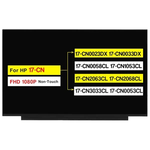 POBRIDA 17.3" Replacement for HP 17-CN 17-CN0023DX 17-CN0033DX 17-CN0058CL 17-CN1053CL 17-CN2063CL 17-CN2068CL 17-CN3033CL 17-CN0053CL M50442-001 Non-Touch Screen LCD Display Panel(FHD 30 Pins 60HZ) POBRIDA 17.3" Replacement for HP 17-CN 17-CN0023DX 17-CN0033DX 17-CN0058CL 17-CN1053CL 17-CN2063CL 17-CN2068CL 17-CN3033CL 17-CN0053CL M50442-001 Non-Touch Screen LCD Display Panel(FHD 30 Pins 60HZ)