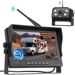 9" Monitor Wireless Backup Camera System for Truck, Trailer, RV, Bus 9" Monitor Wireless Backup Camera System for Truck, Trailer, RV, Bus