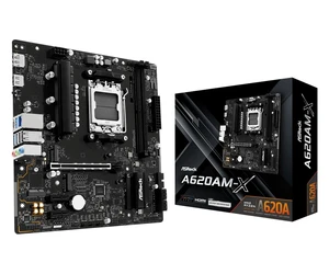 ASRock A620AM-X Micro-ATX Motherboard AMD AM5 Socket Supports Ryzen 9000/8000/7000 DDR5 8000+ OC PCIe 4.0 2.5G LAN BIOS Flashback ASRock A620AM-X Micro-ATX Motherboard AMD AM5 Socket Supports Ryzen 9000/8000/7000 DDR5 8000+ OC PCIe 4.0 2.5G LAN BIOS Flashback