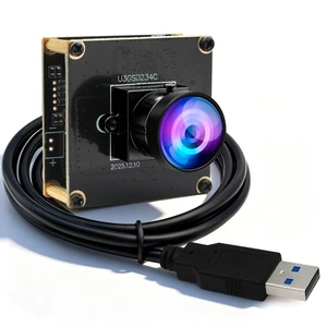 ELP High Speed 200FPS Global Shutter USB3.0 Fisheye Camera Module Wide Angle Webcam for Computer Mini UVC USB3.0/2.0 PC CAMERA High Speed Lightburn Cameras 170degree 1200P 120fps AR0234 Cam for Laptop ELP High Speed 200FPS Global Shutter USB3.0 Fisheye Camera Module Wide Angle Webcam for Computer Mini UVC USB3.0/2.0 PC CAMERA High Speed Lightburn Cameras 170degree 1200P 120fps AR0234 Cam for Laptop
